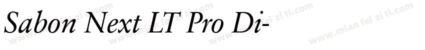 Sabon Next LT Pro Di字体转换